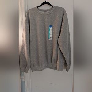 NWT Gildan Unisex Classic Gray Crewneck Sweatshirt XL